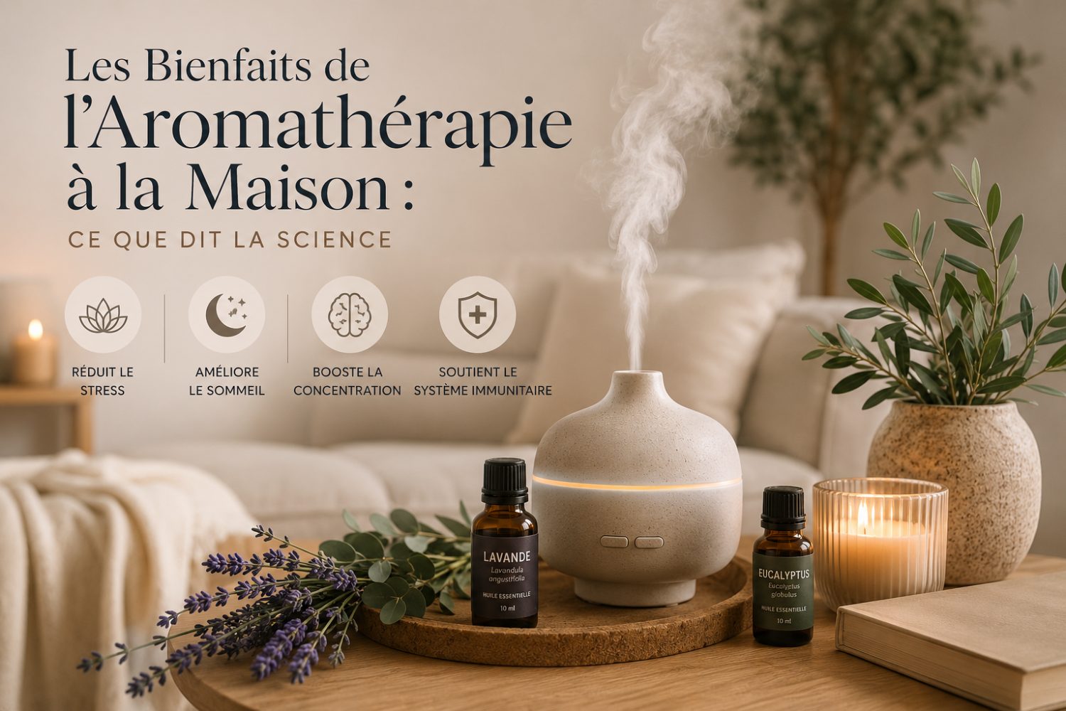 Bienfaits de l'aromathérapie à la maison selon la science