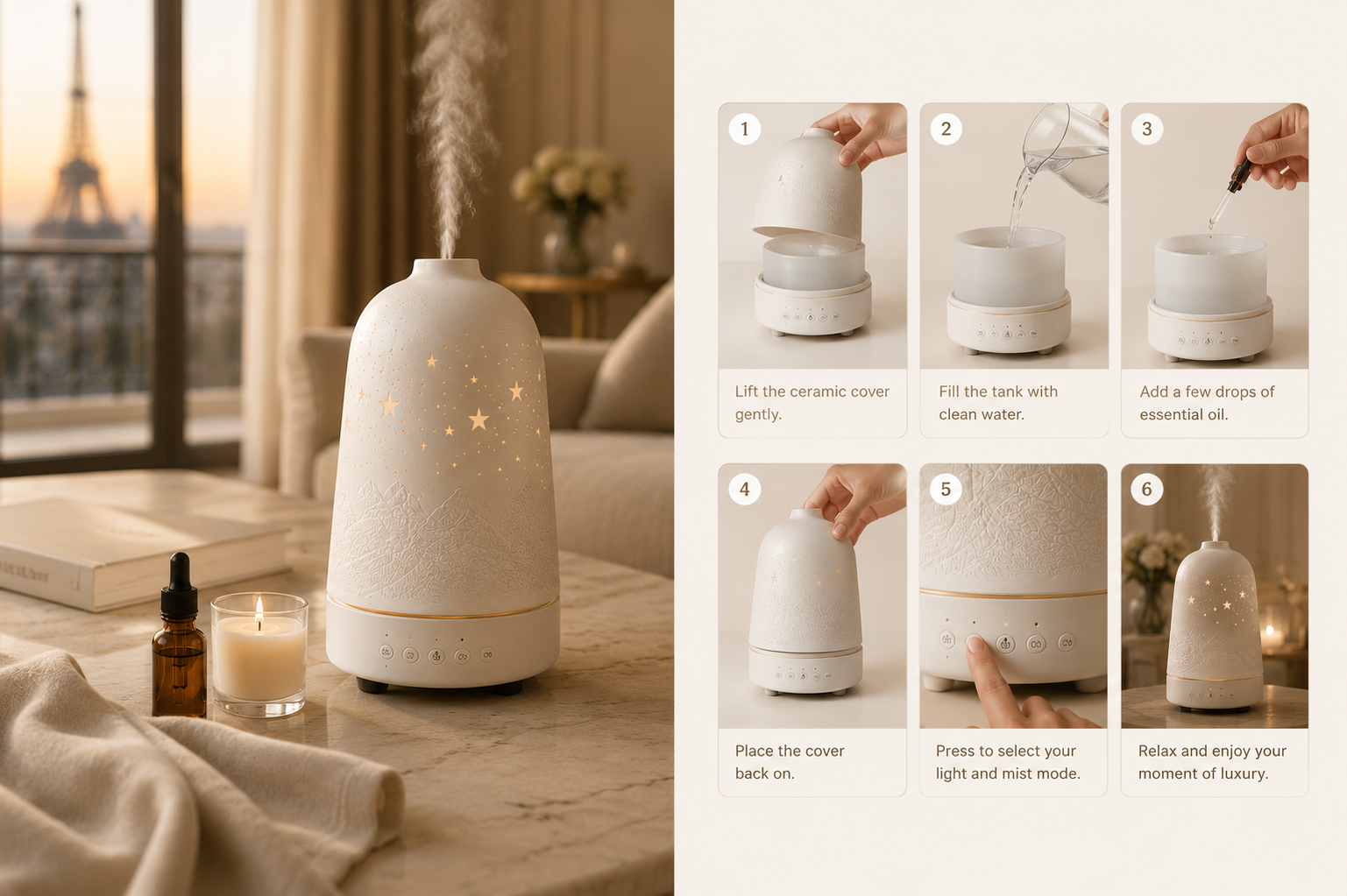 HAOVIA No.1  Diffuseur Céramique Aromatique – Collection Hôtel de Luxe