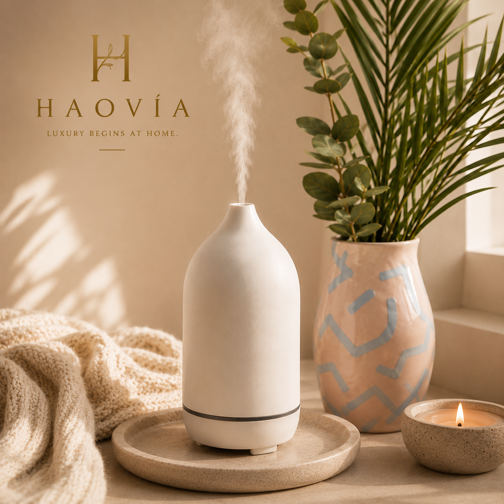 Diffuseur HAOVIA No.2 en céramique mate, packshot principal sur fond neutre