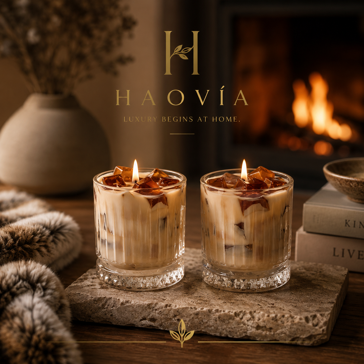 Bougie parfumée HAOVIA en cire de soja naturelle, packshot principal