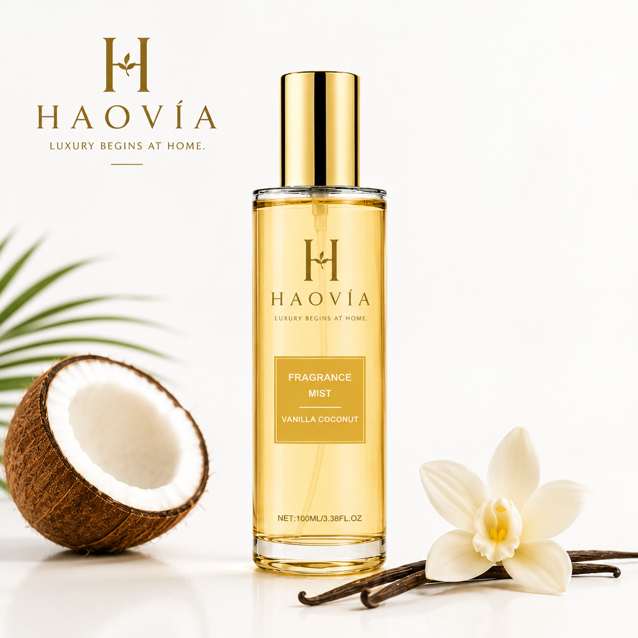 Brume parfumée HAOVIA Vanille Coco 100 ml, packshot principal