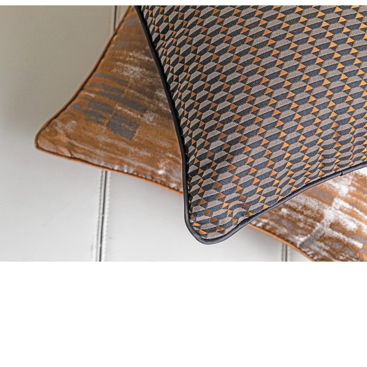 Coussin HAOVIA camel avec rembourrage, format 45x45 cm