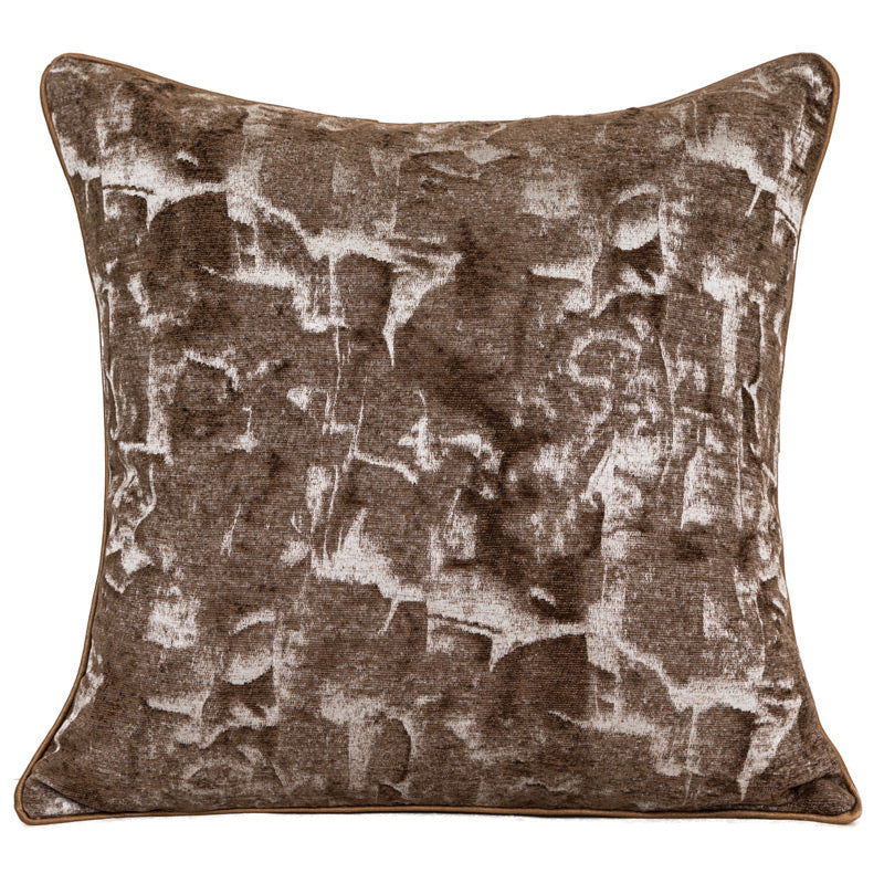 Deux teintes camel de la housse de coussin HAOVIA côte à côte