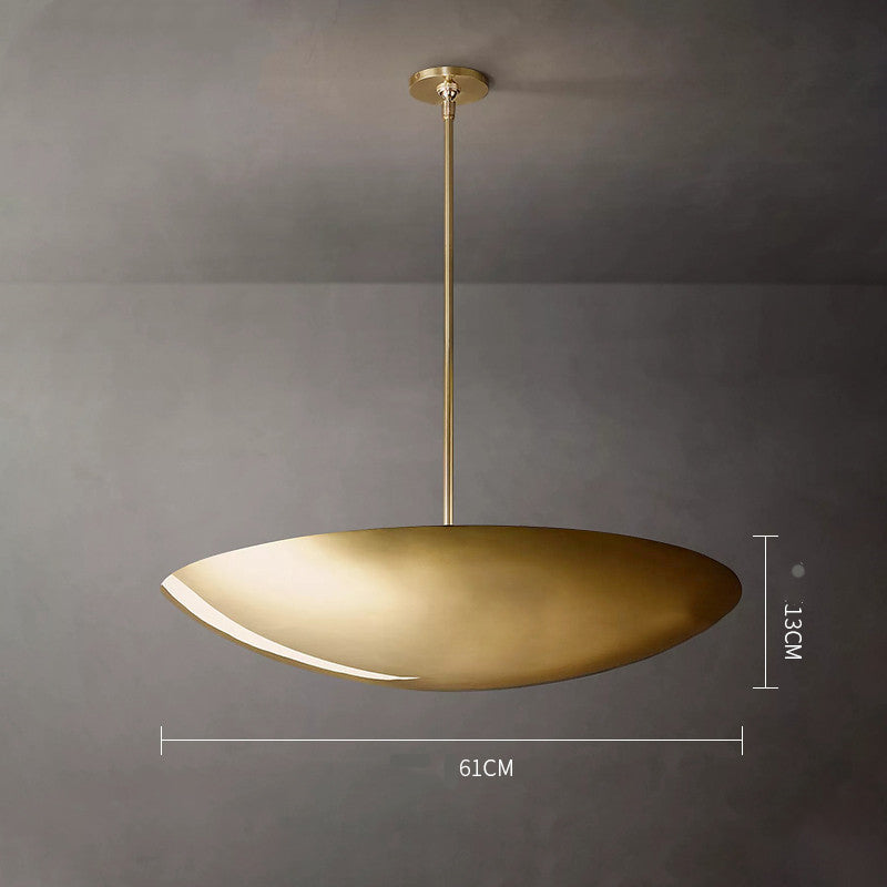 Comparatif des trois tailles de la suspension dôme cuivre HAOVIA