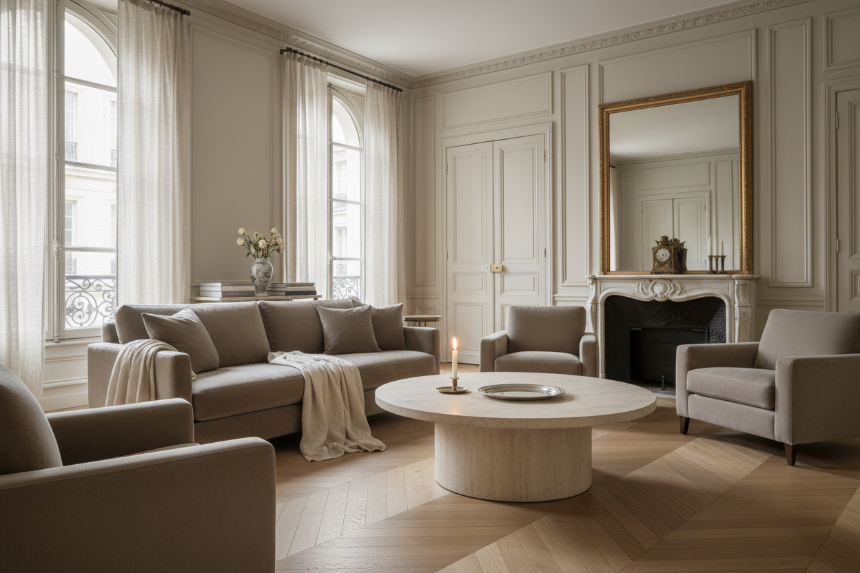 L'Art de Créer une Atmosphère — Intérieur parisien, bougie